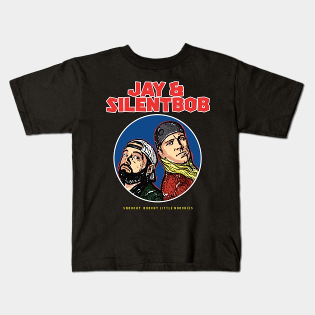 Jay and Silent Bob Kids T-Shirt by lockdownmnl09